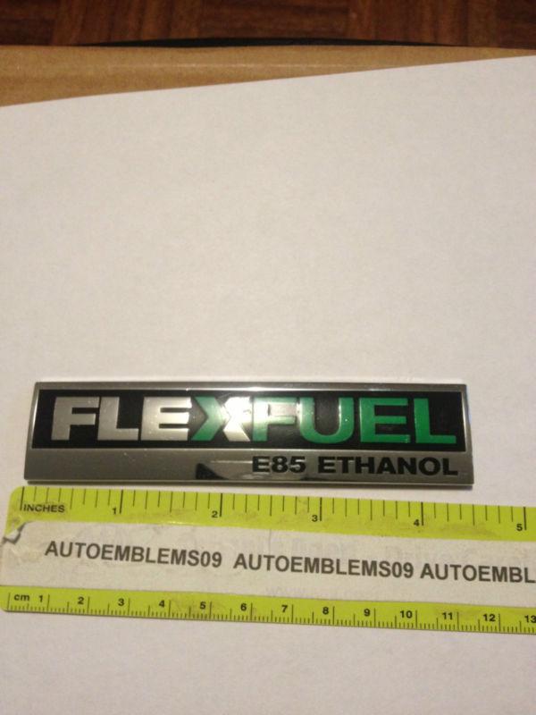 Ford chrome flexfuel e85 ethanol emblem used