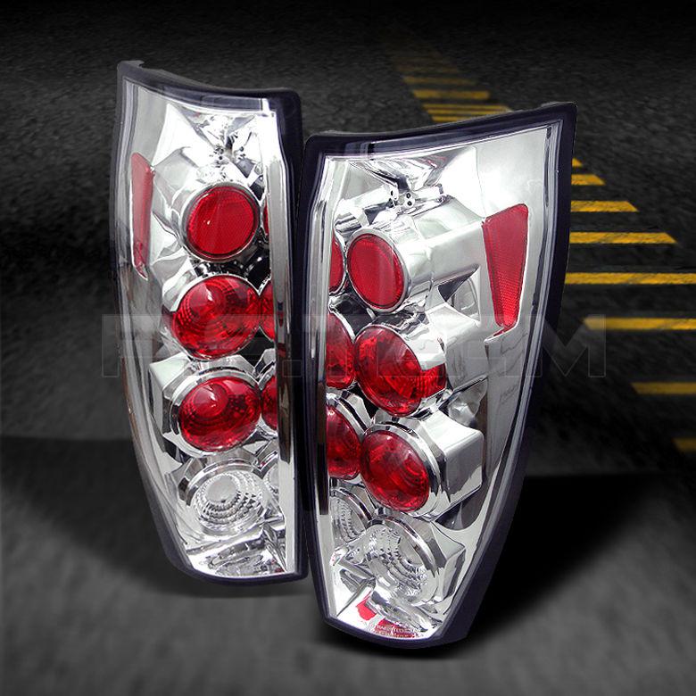 02-06 chevy avalanche chrome clear altezza tail brake lights lamps
