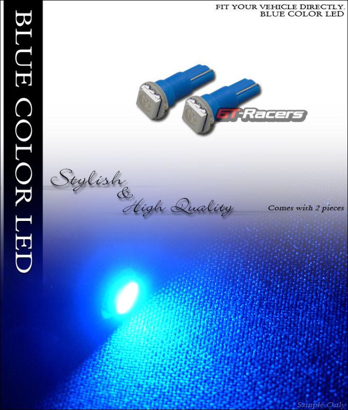 2x blue t5 wedge 1x 5050 smd led dashboard light lamp bulbs pair 73 74 70 79