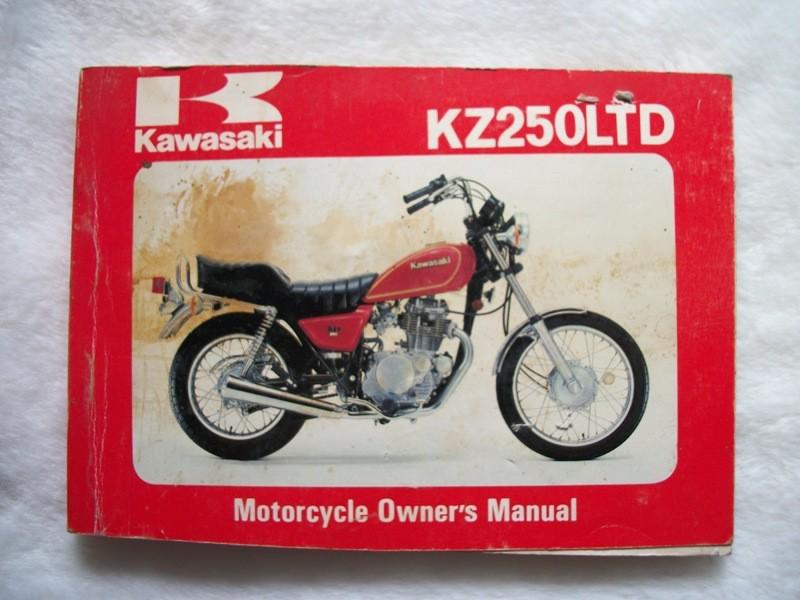 1980 80 kawasaki kz250ltd kz 250 lt d1 owners manual original nice! bike