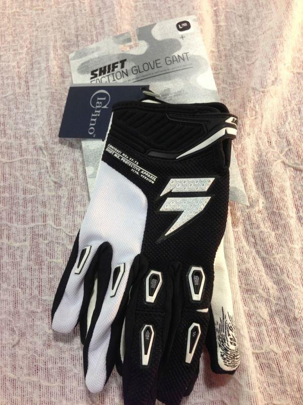 Shift racing faction gloves black large new w/tags no reserve never worn