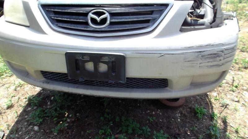 00 01 mazda mpv front bumper assembly w/o fog lamps w/ abs w/ reinforcement bar