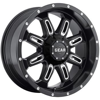 20x9 black gear alloy dominator 6x135 & 6x5.5 +0 wheels open country at ii