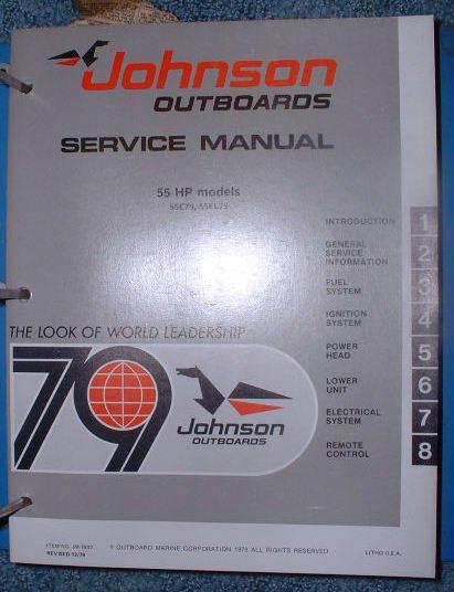 *1979 johnson 55hp models service manual (super nice)