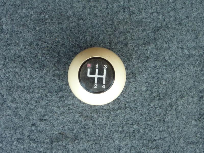  ---l@@k----rare vintage g m  4 speed shifter knob ball 3/8 brass--