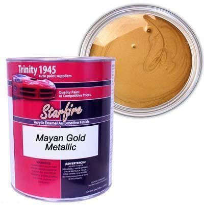 Starfire acrylic enamel auto paint - mayan gold metallic - 1 gallon