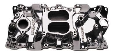 Edelbrock performer intake manifold 21011 chevy sbc 283 327 350 for stock heads