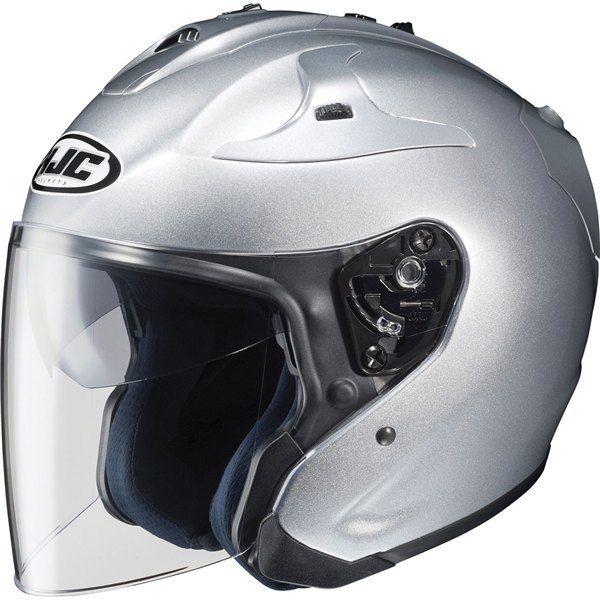 Silver m hjc fg-jet open face helmet