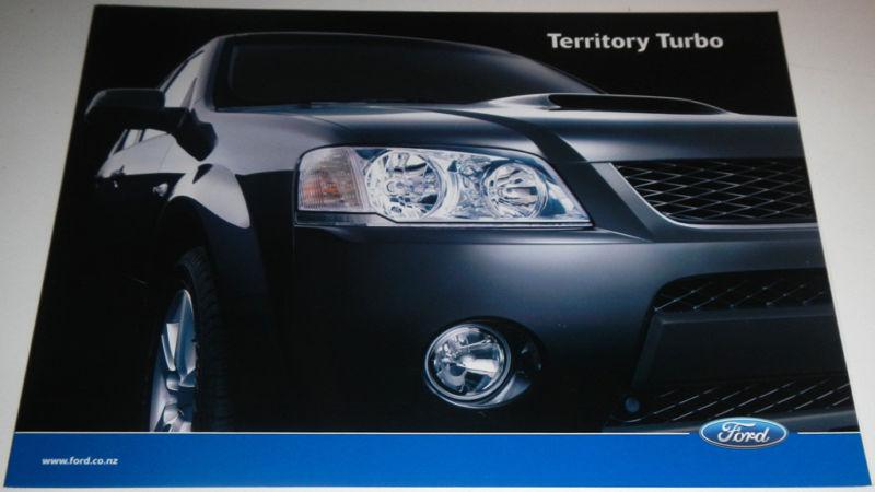 2006 or 2007 ford territory turbo brochure - new zealand