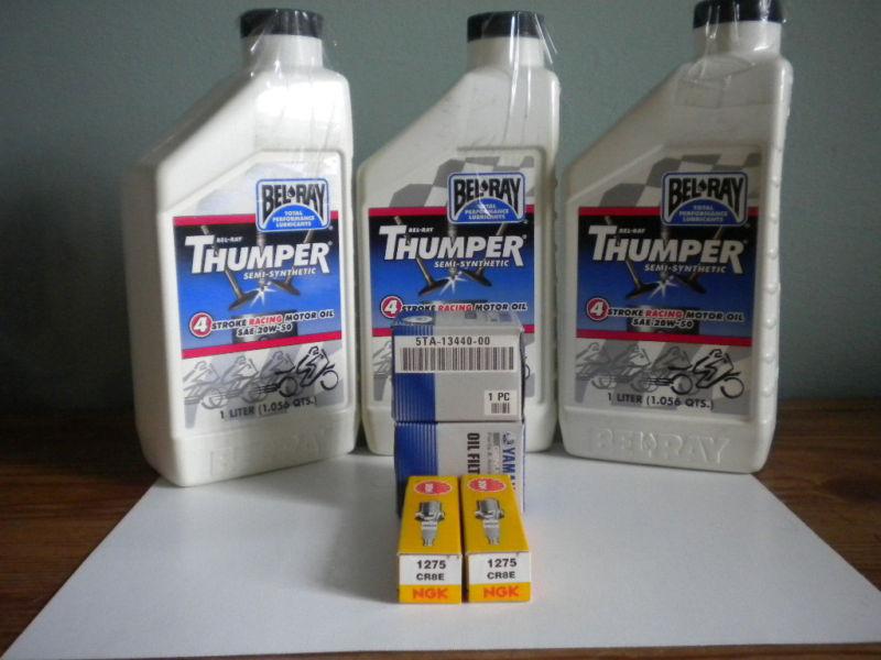Yz/wr 250-450  tune~up kit~bel ray 20/50oil~yamaha oil filters~ngk spark plugs~