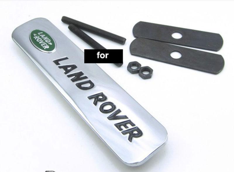 For land rover 3d front grill grille decal badge emblem sticker metal alloy 1set