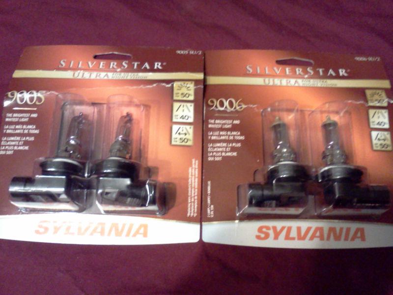 9006  &  9005    sylvania silverstar ultra 