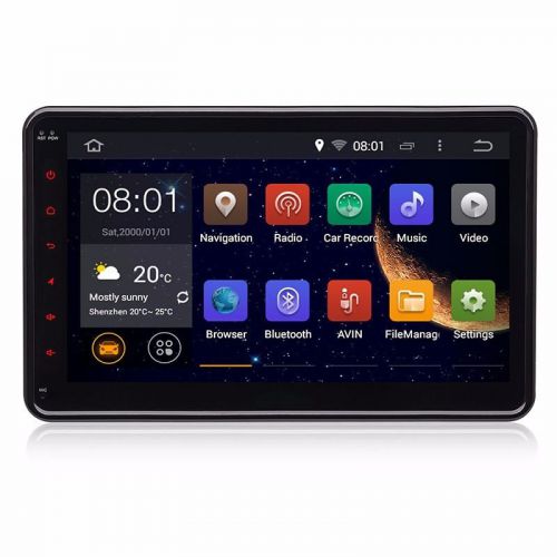 Quad core android 5.1.1 10.1&#039;&#039;  2 din car gps radio stereo nav wifi rds 1024*600