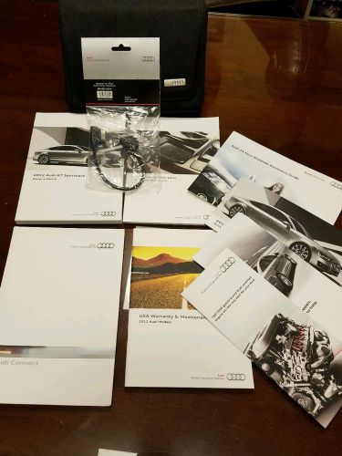 2012 audi a7 oem owners manual with audi interface cable