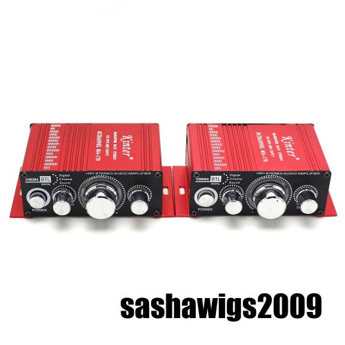 2x hot sale stereo amplifier 12v 2 channels player audio mp3 _ar013-2x