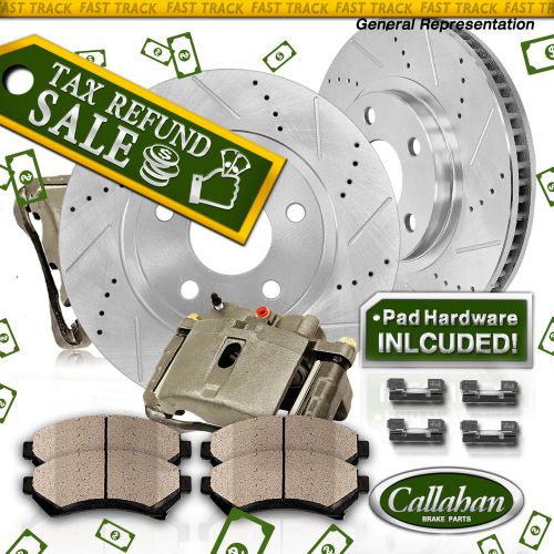 Front oe brake calipers and rotors &amp; pads kit integra type r crv prelude odyssey