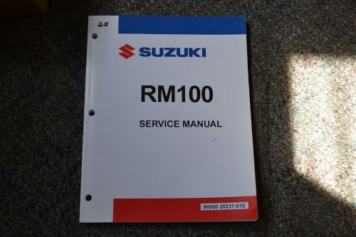Suzuki rm100 service manual, 99500-20231-01e