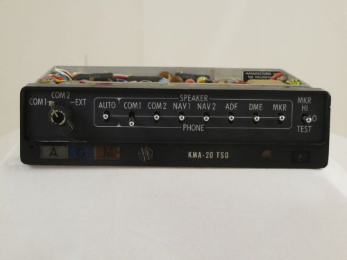King kma-20 audio panel pn: 066-1024-03 sn: 2845, guaranteed!