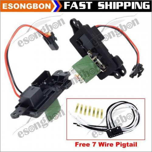 2pcs heater blower motor resistor w/ 1x pigtail for 02-06 chevy trailblazer ext