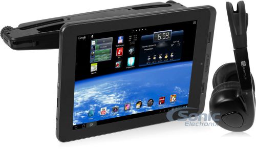 New! audiovox t852sbk 8&#034; android tablet vehicle entertainment system