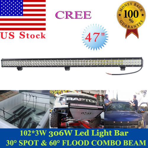 Cree 306w led work light bar combo lights offroad driving lamp for ford jeep