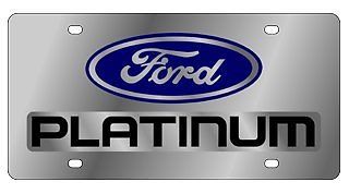 Ford platinum blue/mir oval / mir badge w black letters ss plate