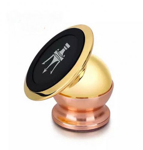 Gold 360° magnetic car mount sticky stand mobile cell phone holder gps for bmw