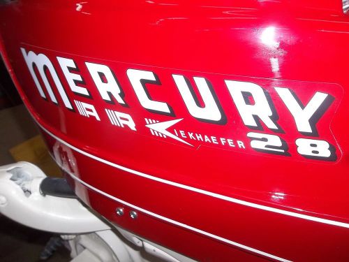 Mercury kiekhaefer mark 28 22 hp outboard motor completely gone thru top condit
