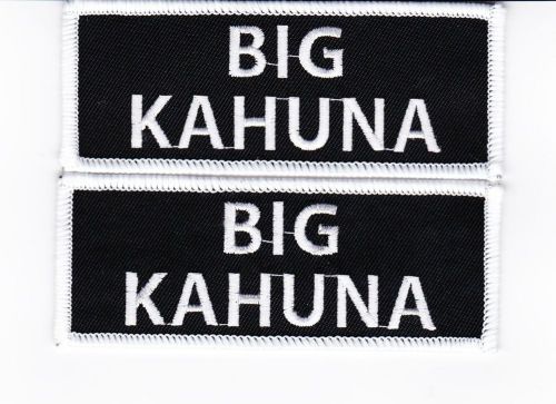 2 big kahuna sew/iron on patch emblem badge embroidered biker street hawaii surf
