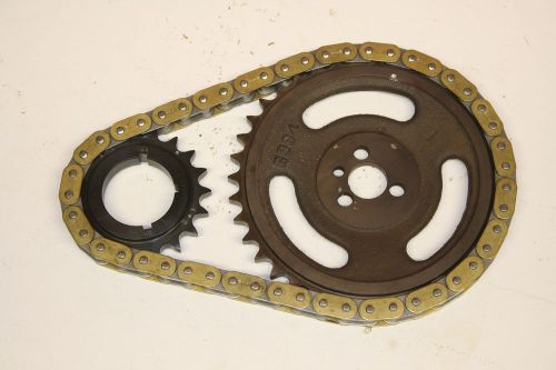 Big block chevy single roller timing chain &amp; gears bbc 3-keyway hardened gears