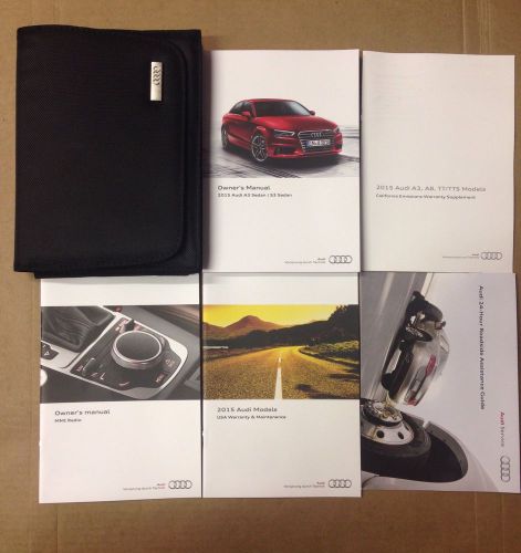 2015 audi a3 owner&#039;s manual with case