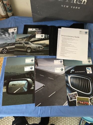 Owner&#039;s manual book booklet leather case 2009 bmw 750i 7-series 740 760 f01 f02