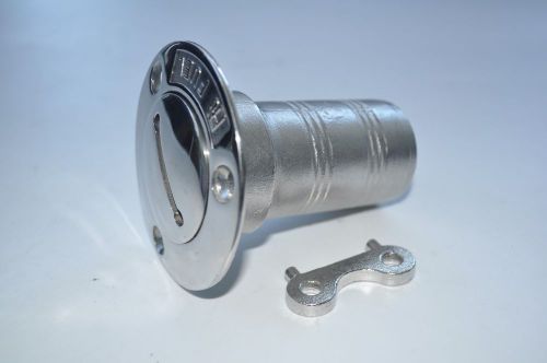 Stainless steel marine 1 1/2 inch boat gas tank deck fill