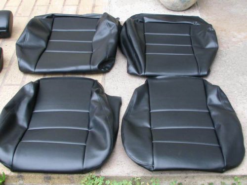 Bmw e24 635csi l6 87-89 comfort seat kit black vinyl upholstery kits new