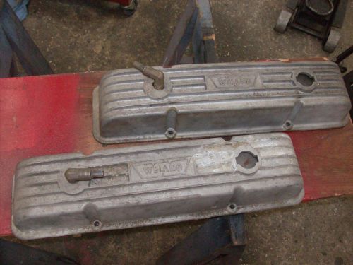 Small block tall weiand valve covers old school finned