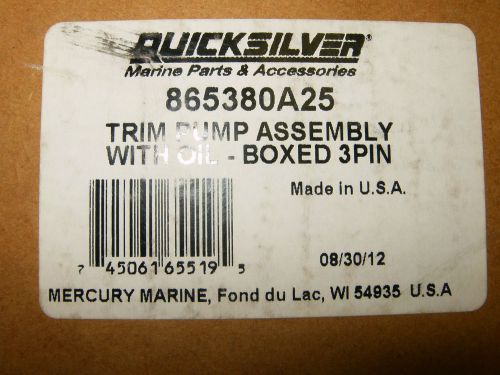 Mercruiser trim pump-assy 865380a25