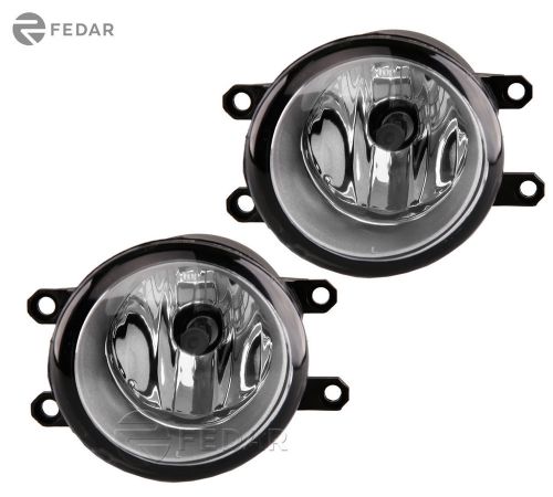 Fedar clear lens fog light with led drl fits 2011-2013 toyota corolla (set of 2)