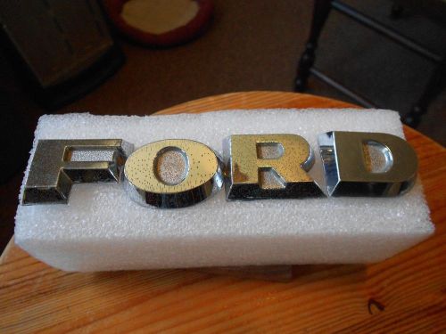 Lqqk!... &#039;60 &#039;61 genuine f-o-r-d letters galaxie sunliner ford vintage badge