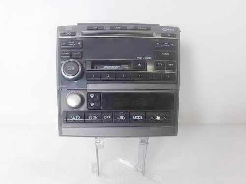 02 03 nissan maxima am-fm-cassette-cd 6cd id cr070 on radio face a/c ctrl