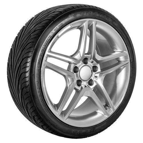 18 inch mercedes  benz replica silver replica wheels &amp; tire package (617)