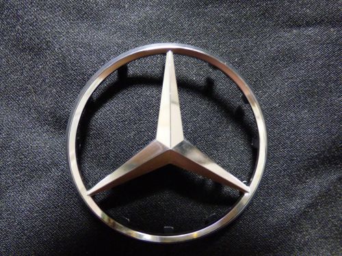 Mercedes-benz oem factory driver/ steering airbag silver emblem/badge/logo late