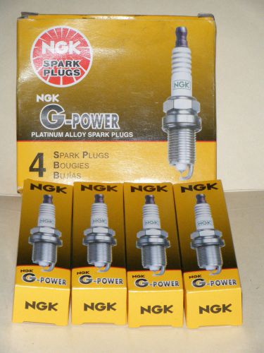 4 new ngk platinum power spark plugs bkr5egp