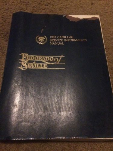 1987 cadillac eldorado seville service information manual