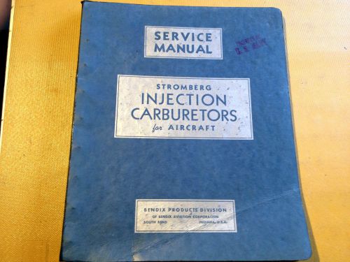 1939 manual of stromberg injection carburetors