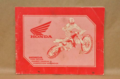 Honda 1999 cr250 r owners manual dirt bike racing competition hand book specs