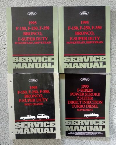 1995 ford f-150 250 350 truck/diesel/bronco service work shop repair manual book