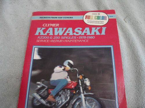 Kawasaki kz 200 &amp; 250 singles  service manual