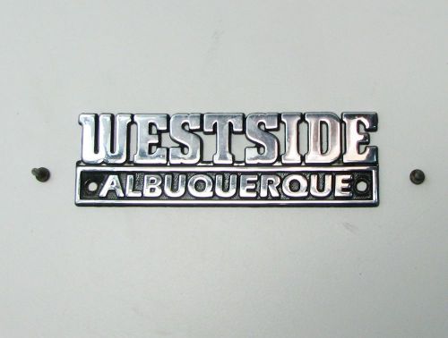 Dealership emblem westside albuquerque trunk emblem