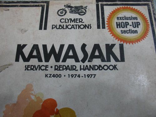 Kz400   kawasaki  service manual