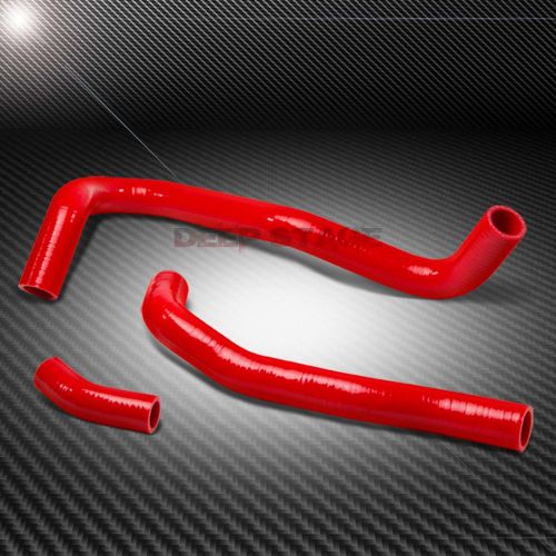 3-ply silicone high insulation radiator hose set for 06-11 honda civic si fa red